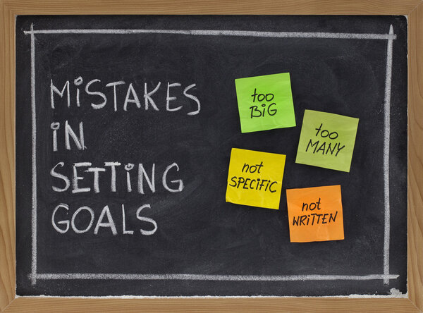 Mistakes in setting goals
