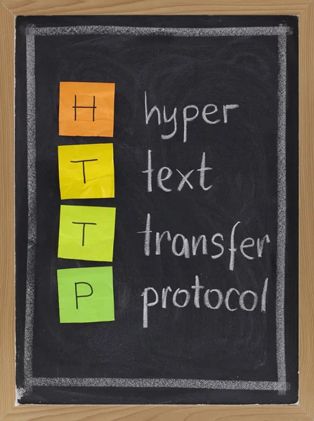 Протокол передачі гіпертексту - http — стокове фото