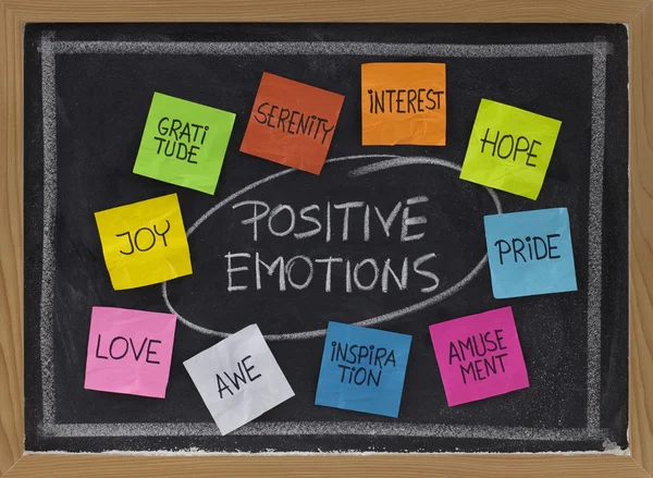Десять положительных эмоций — стоковое фото