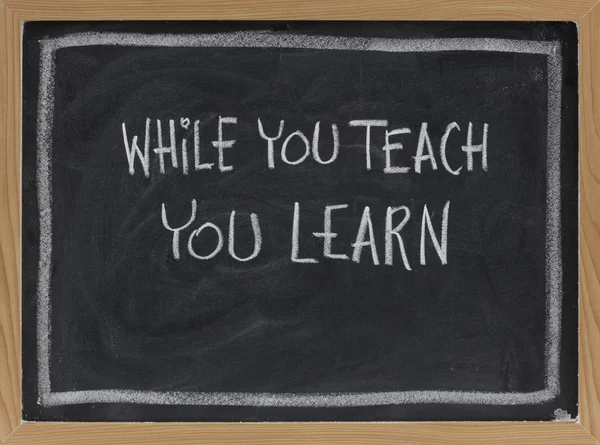 While you teach, you learn — Stock Photo, Image