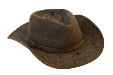 Wet wool felt cowboy hat clipart