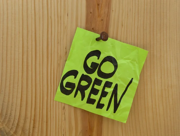Go green concept — Stock Photo, Image