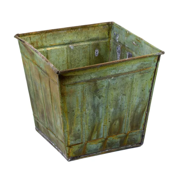 Metal container with a grunge finish — Stock Photo, Image