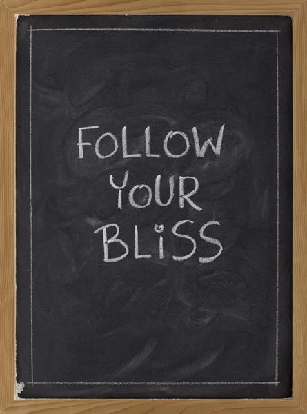 Follow your bliss - reminder — Stock Photo, Image