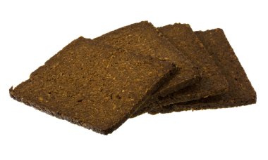 Slices of pumpernickel bread clipart