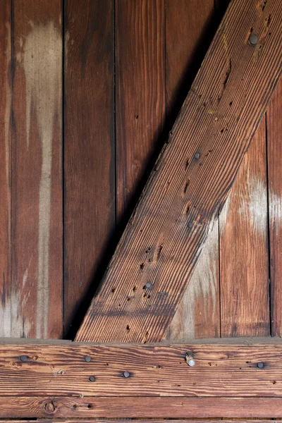 Деревянная стена в старом вагоне — стоковое фото
