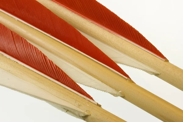 Флетчи из трех луковых стрел — стоковое фото