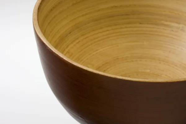 Üres fából készült bowl — Stock Fotó