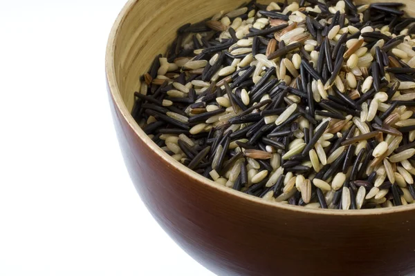 Mix - bown, divoký, basmati rýže — Stock fotografie