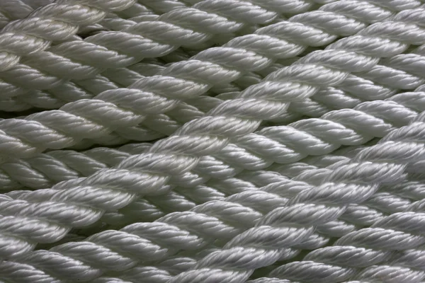 Struttura bianca della corda di ancoraggio — Foto Stock