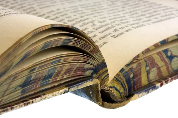 Boyalı foredge bir antika kitap — Stok fotoğraf