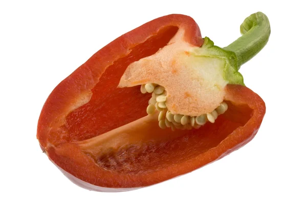 Διατομή του κόκκινο πιπέρι — Φωτογραφία Αρχείου