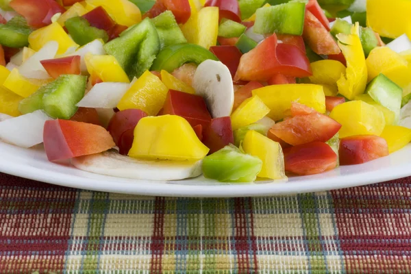 Green, red, yellow pepper — Stock Photo, Image