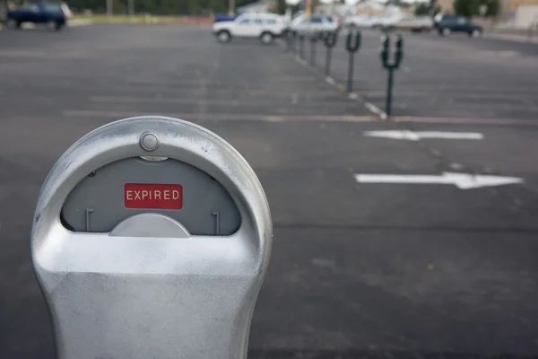 Expired parking meter — Stock Photo, Image
