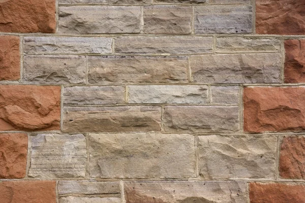 Gray and red sandstone wall — Stock Photo, Image