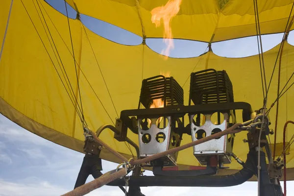 Propan gaz brülörleri, sıcak hava balonu — Stok fotoğraf