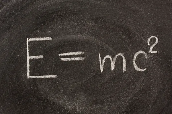 Albert Einstein physical formula — Stock Photo, Image