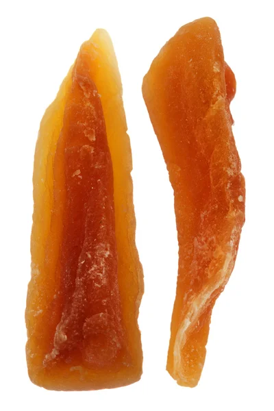 Spears kurutulmuş papaya — Stok fotoğraf