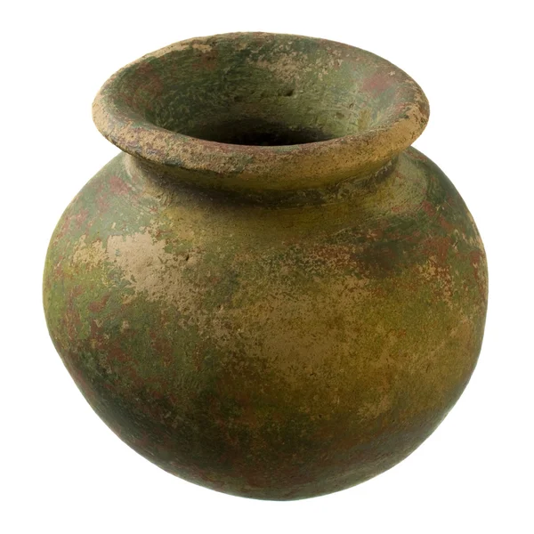 Small rough clay plant pot — Stock Photo, Image