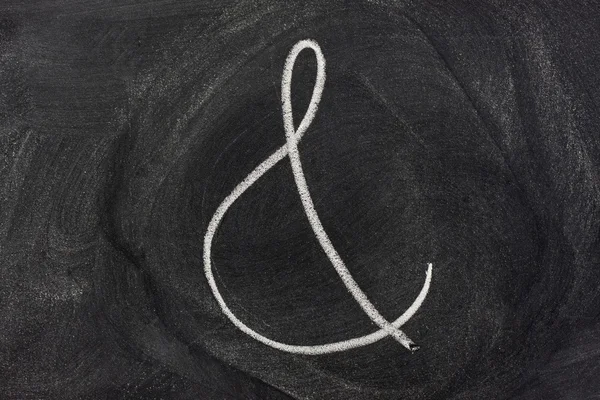 Ampersand sign on a blackboard — Stock Photo, Image