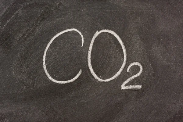 Chemical symbol for carbon dioxide — Stock Photo, Image