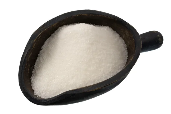 Naběračka bílého cukru — Stock fotografie