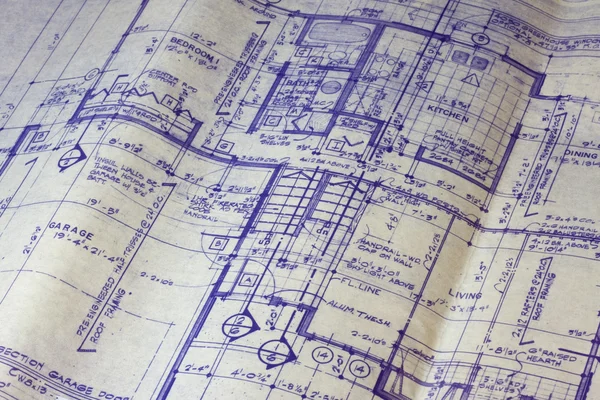 Plano de planta de la casa — Foto de Stock