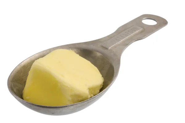 Colher de sopa de manteiga — Fotografia de Stock