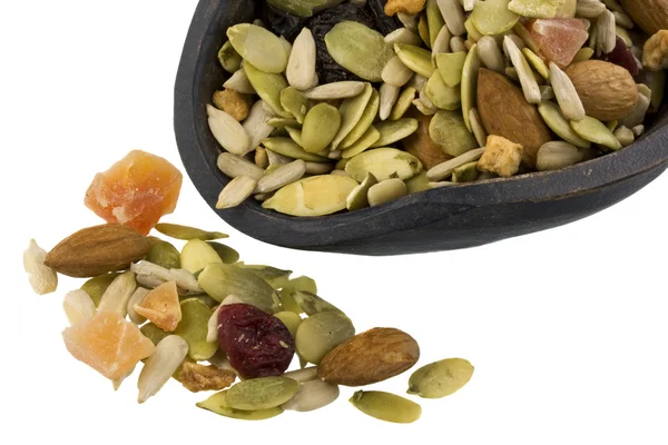 Scoop of healthy trail mix — Stock Photo, Image