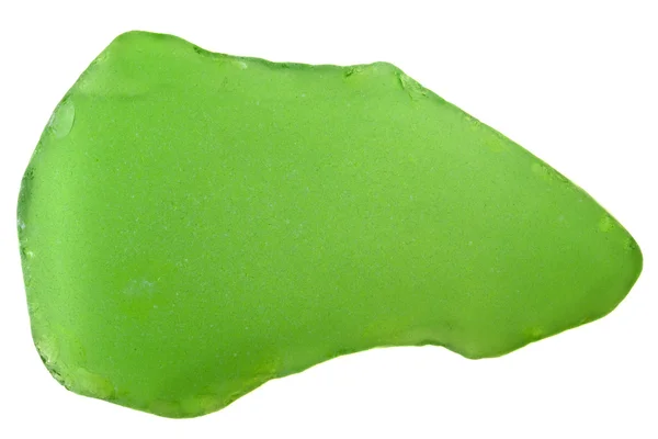 Frasco verde vidro quebrado — Fotografia de Stock