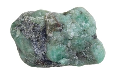 Raw emerald gemstone clipart