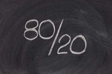 Pareto principle, eighty-twenty rule clipart