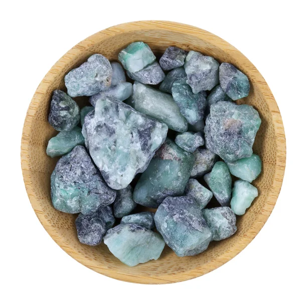 Pedras preciosas de esmeralda — Fotografia de Stock