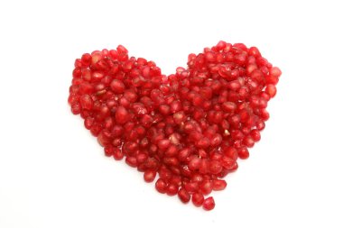 Hart of pomegranate clipart