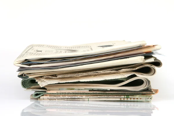 Zeitungen mit Copyspace — Stockfoto