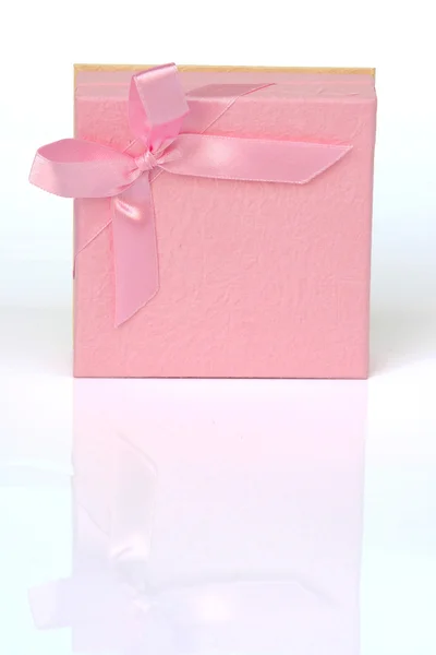 Gift with reflection — Stock Photo, Image
