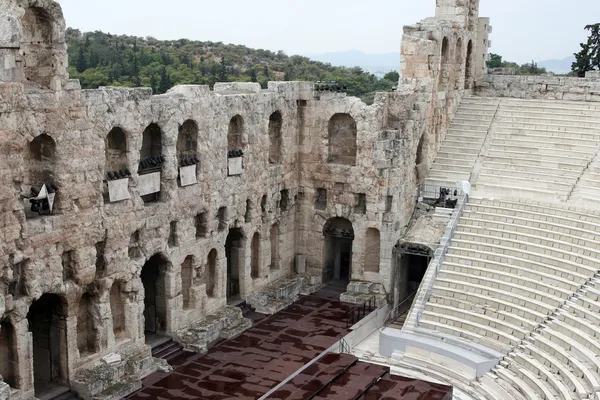 Herodion antika teatern Royaltyfria Stockbilder