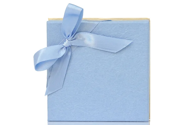 Blaues Geschenk Stockbild