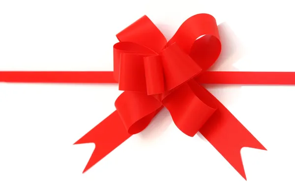 Red gift bow Stock Image