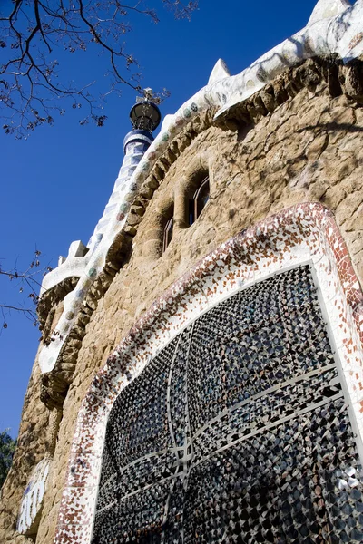 Park Guell by Antoni Gaudi, Barcelona, Cataluña, España — Foto de Stock