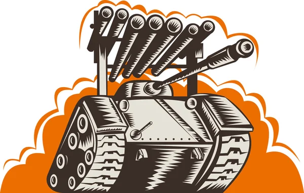Боевой танк с гранатометом — стоковое фото