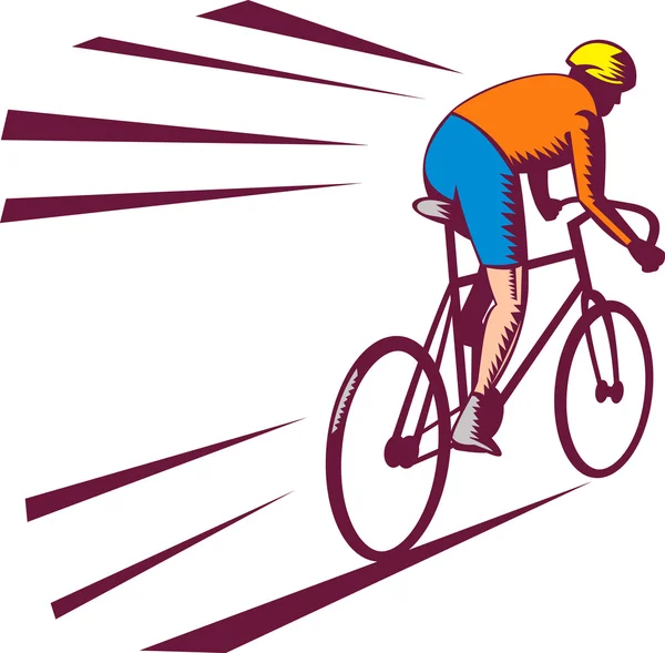 サイクリストの自転車の競争 — ストック写真