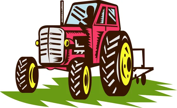 Retro Vintage traktoru — Stock fotografie