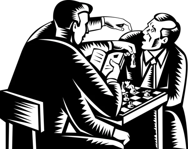 Az ember sakkozás négy ága — Stock Fotó