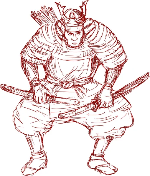 Samuraj bojovník Meč katana — Stock fotografie