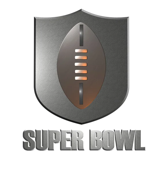 Escudo de fútbol americano Super bowl — Foto de Stock