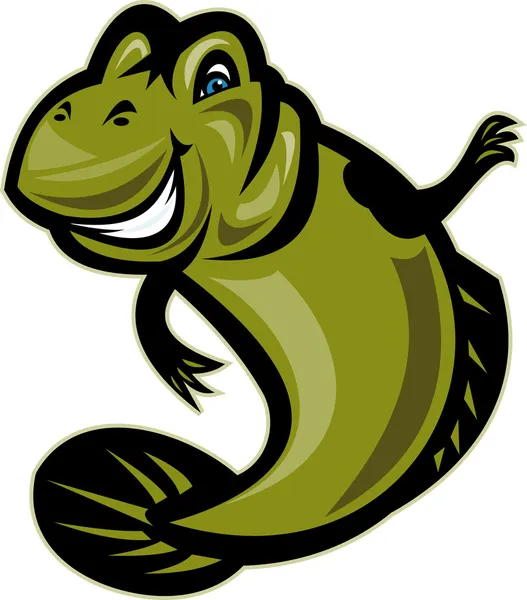 Mud skipper or goby fish cartoon — Stock Photo, Image