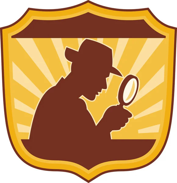 Detektiv Inspektor Lupe — Stockfoto
