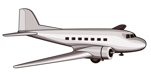 Propeller airplane in flight — Stock Photo, Image