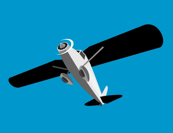 Взлет самолета Пропеллера — стоковое фото